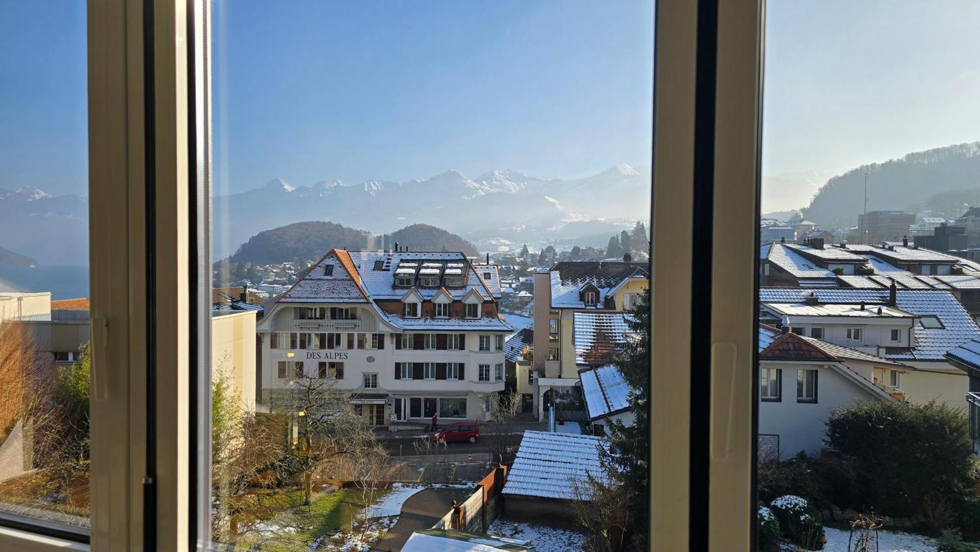 Niesen Loft Apartment Spiez Exterior foto